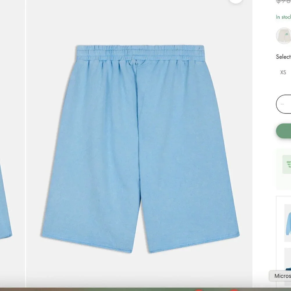 NWT! Eleven Paris UNISEX Piano Blue Shorts Size Medium